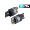 Żarówka VISION W21/5W (T20q) 12/24V 6x 3020 SMD LED, nonpolar, CANBUS, biała, 2 szt.