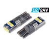 Żarówka VISION W5W (T10) 12/24V 6x 3030 SMD LED, nonpolar, CANBUS, biała, 2 szt.