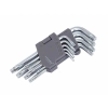 Klucze trzpieniowe 130 mm do śrub TORX, T10-T50, 9 szt.