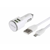 Ładowarka 12/24V 2x USB 3.4A + kabel z wtyczką micro USB