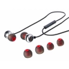 Słuchawki douszne przewodowe z mikrofonem, wtyczka AUX 3.5 mm