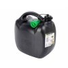 Kanister plastikowy na paliwo, 10L, owalny, czarny