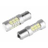 Żarówka VISION P21W BA15s 12/24V 27x 5730 SMD LED, z soczewką, CANBUS, biała, 2 szt