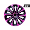 Kołpaki EXTRA STRONG pink - black 16", 4 szt.