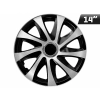 Kołpaki DRIFT EXTRA silver - black 14", 4 szt.