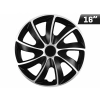 Kołpaki QUAD BICOLOR silver - black 16", 4 szt.