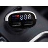 Ładowarka 2x USB 3.4A max + woltomierz 8-30V z alarmem niskiego napięcia