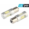 Żarówka VISION P21W BA15s 12/24V 52x 4014 SMD LED, z soczewką, CANBUS, biała, 2 szt.