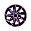 Kołpaki QUAD BICOLOR pink - black 15
