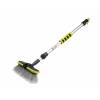 Szczotka przepływowa 20 cm / 8" z teleskopowym kijem 65 - 100 cm z zaworem