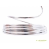 Listwa dekoracyjna rantowa, chrom, 8 x 6 mm x 20 m