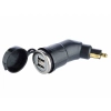 Ładowarka 2x USB 3.3A z wtyczką DIN