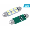Żarówka VISION Festoon SV8.5 41mm 12V 6x 5050 SMD LED, biała, 2 szt.