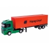 Model 1:32, Mercedes-Benz Actros z kontenerem, ciągnik zielony - naczepa pomarańczowa(C12281MBAZP)