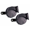 Klakson 12V, 118 dB, dwutonowy, ślimakowy, średnica 80 mm, boczny, homologacja E9, 2 szt.
