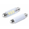 Żarówka VISION Festoon SV8.5 41mm 12V 6x 2835 SMD LED, biała, 2 szt.