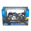 Model 1:18, Suzuki GSX-R750,granatowo-biały (M144SGR75GB)
