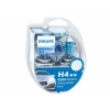 Żarówki PHILIPS H4 12V 60/55W P43t + W5W 12V W21x9,5d WhiteVision ultra 4200K
