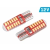 Żarówka VISION W5W (T10) 12V 24x 3014 SMD LED, CANBUS, silikonowa oprawka, biała, 2 szt.