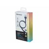 Kabel do ładowania i synchronizacji, w oplocie z mikrofibry, podświetlenie LED, 200 cm, USB > micro USB