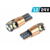 Żarówka VISION W5W (T10) 12/24V 10x 3030 SMD LED, nonpolar, CANBUS, biała, 2 szt.