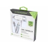 Ładowarka samochodowa 3.4A z gniazdem USB i przewodem z wtyczkami micro USB i Lightning