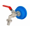 Nakrętka 61 mm z kranem czerwonym 1/2"