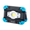 Lampa robocza panelowa 10W COB LED, akumulatorowa, 1000 lm, IK08, IP54 + uchwyt magnetyczny