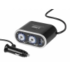 Rozgałęziacz zapalniczki podwójny 12/24V włączniki, USB 1000 mA