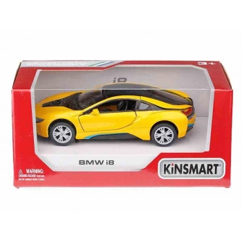 Model 1:36, Kinsmart, BMW i8, żółty (A11748Z)