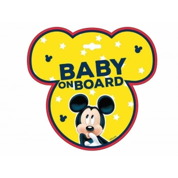 Tabliczka Baby On Board, Mickey