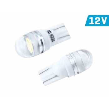 Żarówka VISION W5W (T10) 12V 1x HP LED, wypukła soczewka, biała, 1 szt.