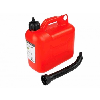 Kanister plastikowy na paliwo, 5L, czerwony