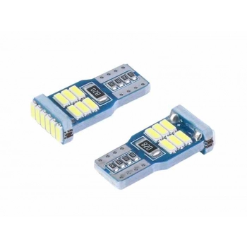 Żarówka VISION W5W (T10) 12V 18x 4014 SMD LED, nonpolar, CANBUS, biała, 2 szt.
