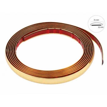 Listwa dekoracyjna, złota, 21 mm x 5m (86747)