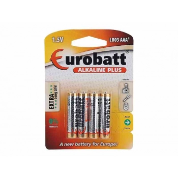 Baterie ALKALINE PLUS LR03 AAA, 1.5V, 4 szt.