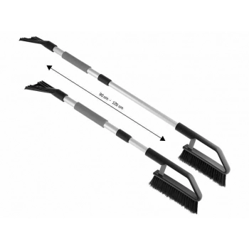 Szczotko - skrobaczka teleskopowa 82 - 110 cm, aluminiowa rączka, miękki uchwyt