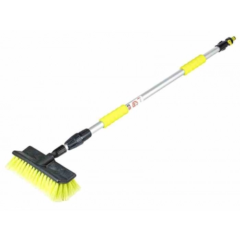 Szczotka przepływowa kątowa 25 cm / 10" z teleskopowym kijem 110 - 170 cm z zaworem
