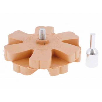 Dysk gumowy do usuwania kleju, FI 90 mm, karbowany, gwint M8