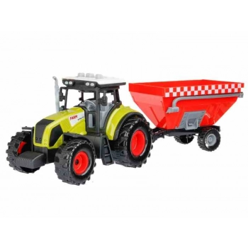 Model Mały Rolnik, Traktor z siewnikiem, zielony