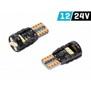 Żarówka VISION W5W (T10) 12/24V 12x 2016 SMD LED, CANBUS, biała, 2 szt.