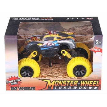 Model 1:64, Pojazd metalowy Big Wheels, żółty (A02088ZT)