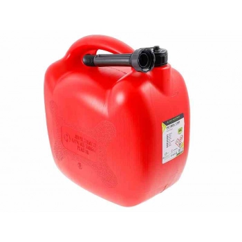 Kanister plastikowy na paliwo, 20L, owalny, czerwony