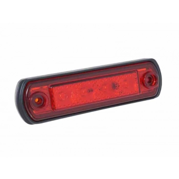Lampa obrysowa diodowa, 12/24V, czerwona