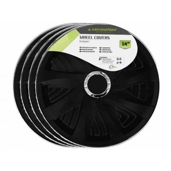 Kołpaki DRIFT BLACK MATT + ring 14