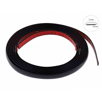 Listwa dekoracyjna, czarny mat, 17 mm x 5 m (86174)