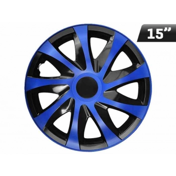 Kołpaki DRACO CS blue - black 15", 4 szt.