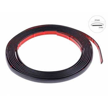 Listwa dekoracyjna, czarny mat, 14 mm x 5 m (86173)