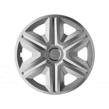 Kołpaki FAST silver lacquered + ring 15
