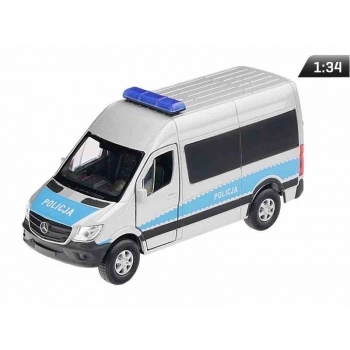 Model 1:34, Mercedes-Benz Sprinter POLICJA, srebrny (A884MBSPOS)